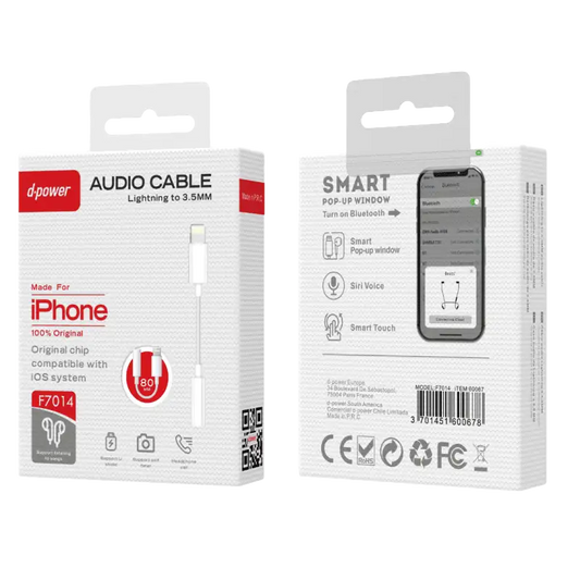 Adaptateur câble audio Jake - Iphone - F7014