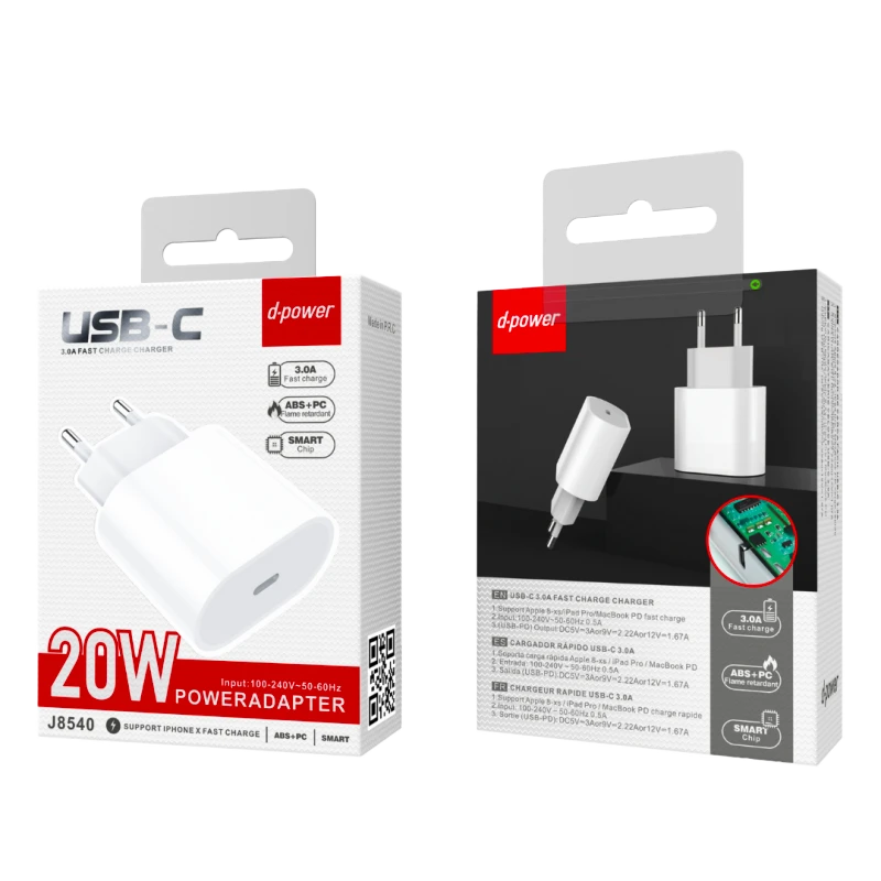 d-power Adaptateur Type-C 20W J8540