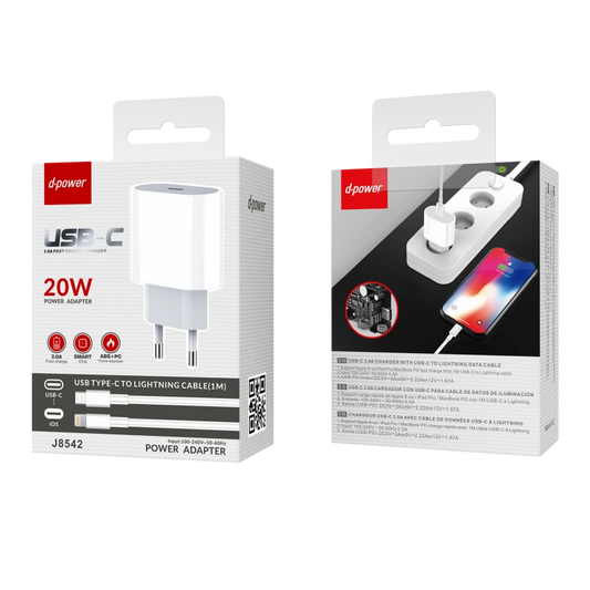 d-power Adaptateur Type-C iPhone 20W J8542