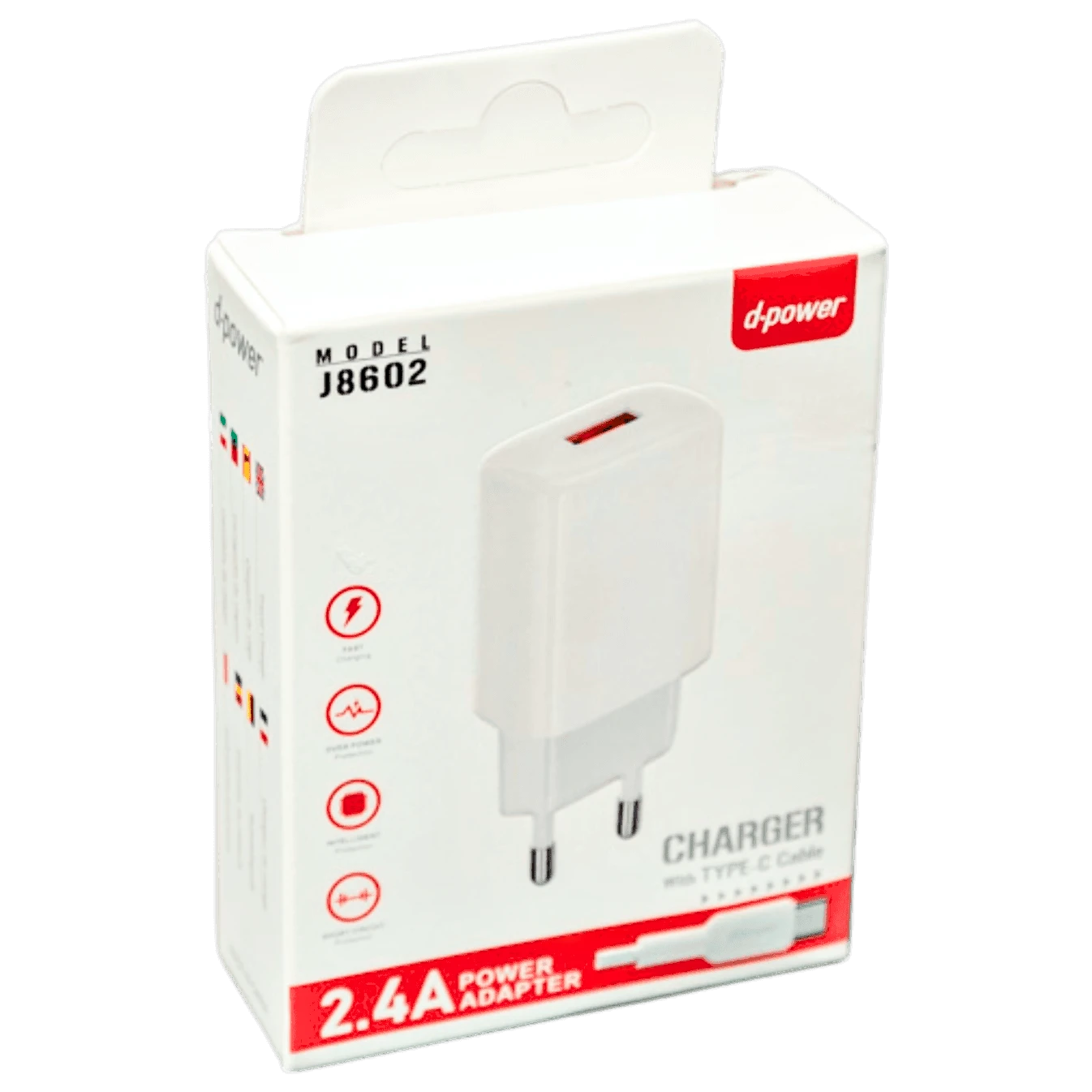 d-power Adaptateur + cable Type-C J8602