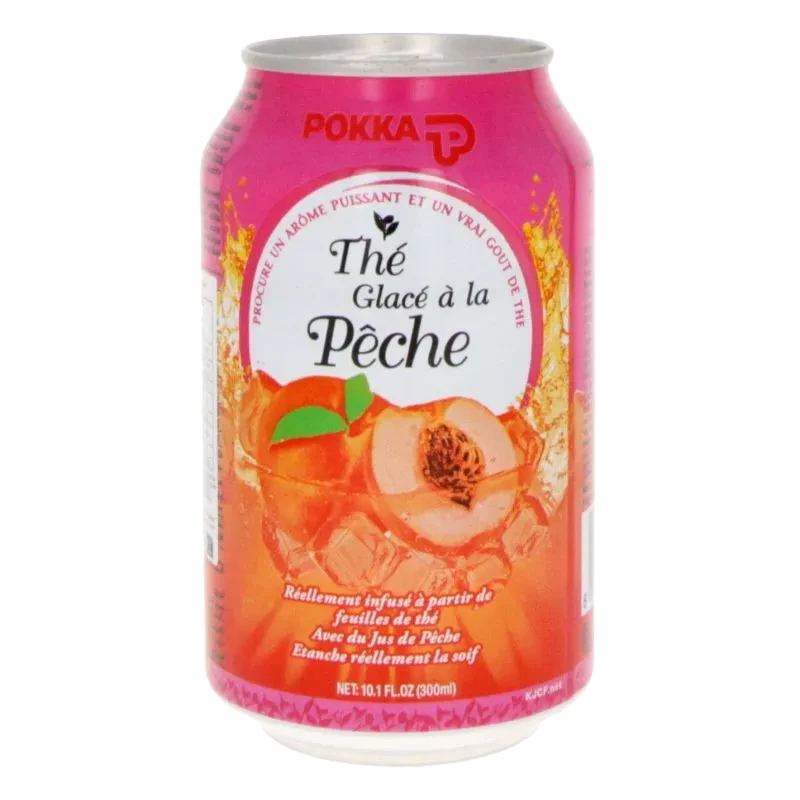 Pokka Pêche canette 33cl - Pack de 24