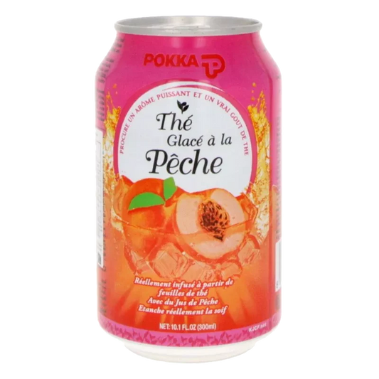 Pokka Pêche canette 33cl - Pack de 24