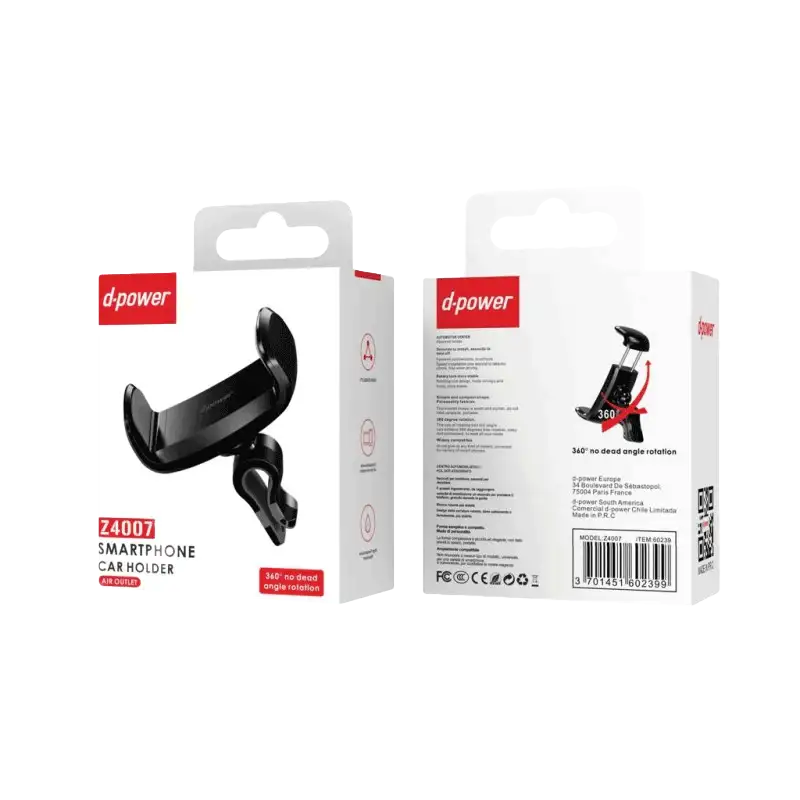Support téléphone grille aération - Z4007